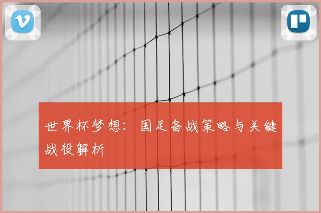 世界杯梦想：国足备战策略与关键战役解析